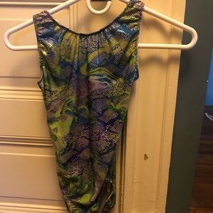 iridescent gymnastics leotard